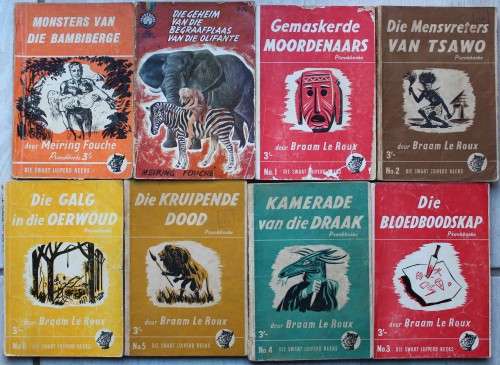 Swart Luiperd Reeks van 66 boeke - Braam le Roux en Meiring Fouche