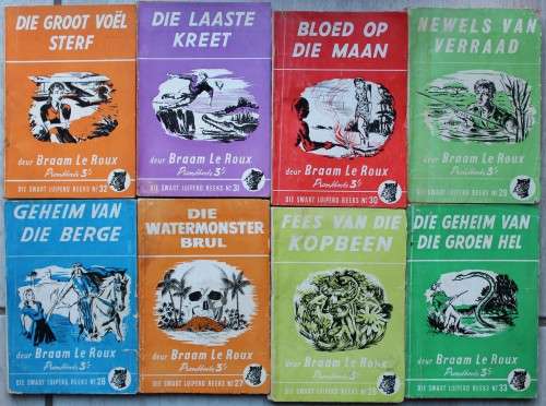 Swart Luiperd Reeks van 66 boeke - Braam le Roux en Meiring Fouche