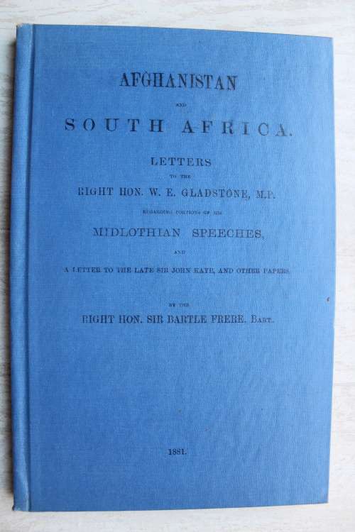 Afghanistan and South Africa - Letter from Sir Bartle Frere
