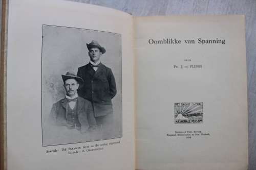 OOMBLIKKE VAN SPANNING -   J. DU PLESSIS