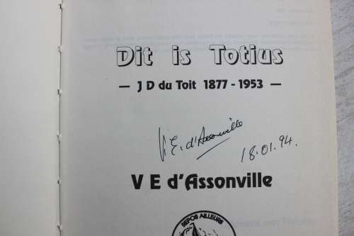 GETEKEN: Dit is Totius - d`Assonville