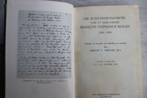 Die Konvensie-Dagboek van sy Edelagbare Francois Stephanus Malan 1908-1909