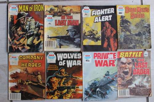 8 x War Picture Library Fleetwood Library graphic comics
