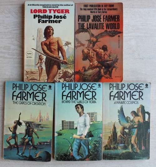 Philip Jose Farmer x 5 paperbacks in good secondhand condition