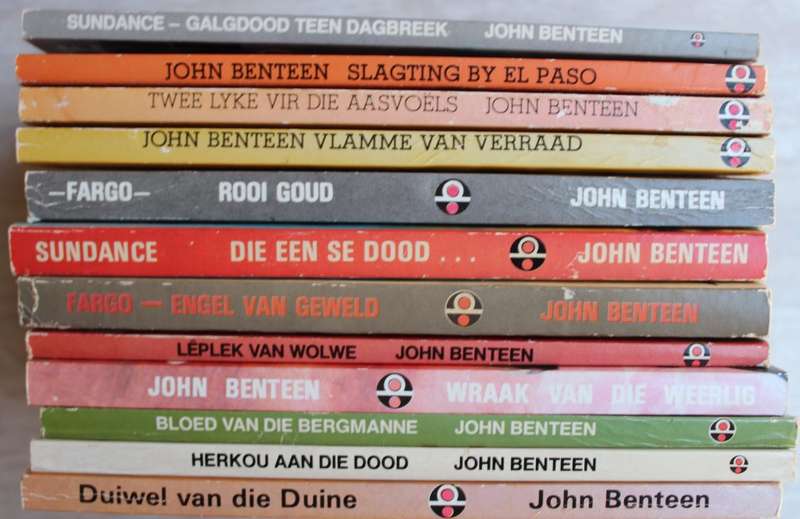 12 x John Benteen Westerns in besondere mooi toestand.