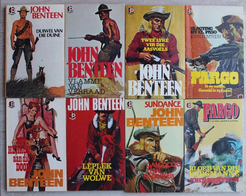 12 x John Benteen Westerns in besondere mooi toestand.