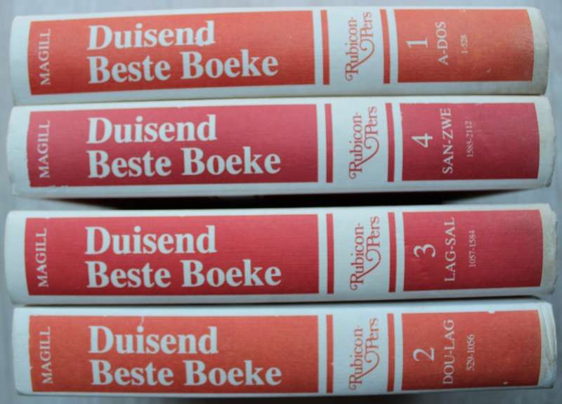 MAGILL, Frank N. (Redakteur) - Duisend Beste Boeke - 4 volumes volledig