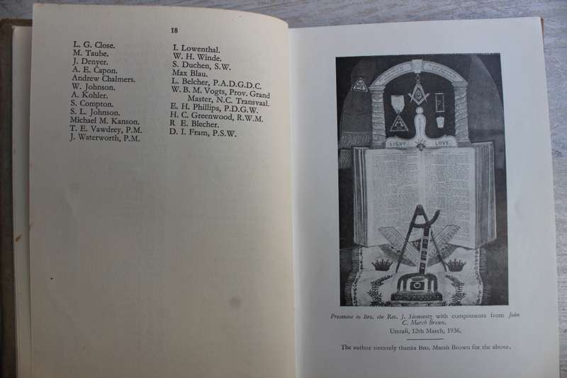 THE ORIGIN OF FREEMASONRY -   THE REV. J. SLOMOVITZ