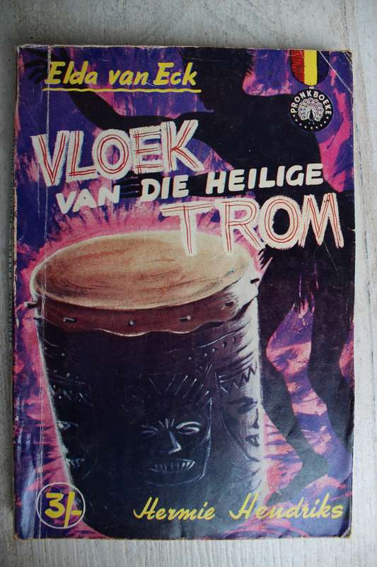 Elda van Eck - Vloek van die heilige trom - Hermie Hendriks    Pronkboek