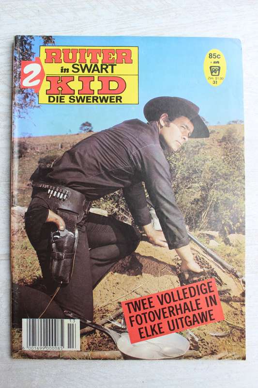 Ruiter In Swart / Kid Die Swerwer  nommer 31 fotoboek foto boek picture book