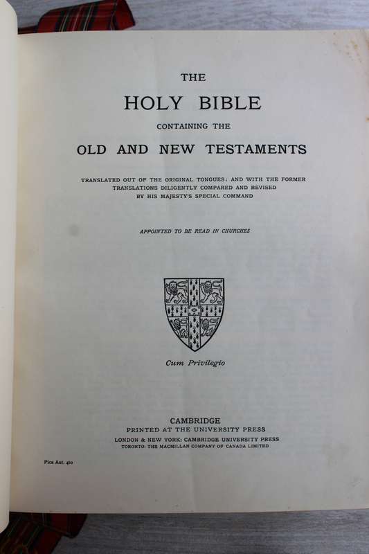 Antique Holy Bible Lodge Discoverers