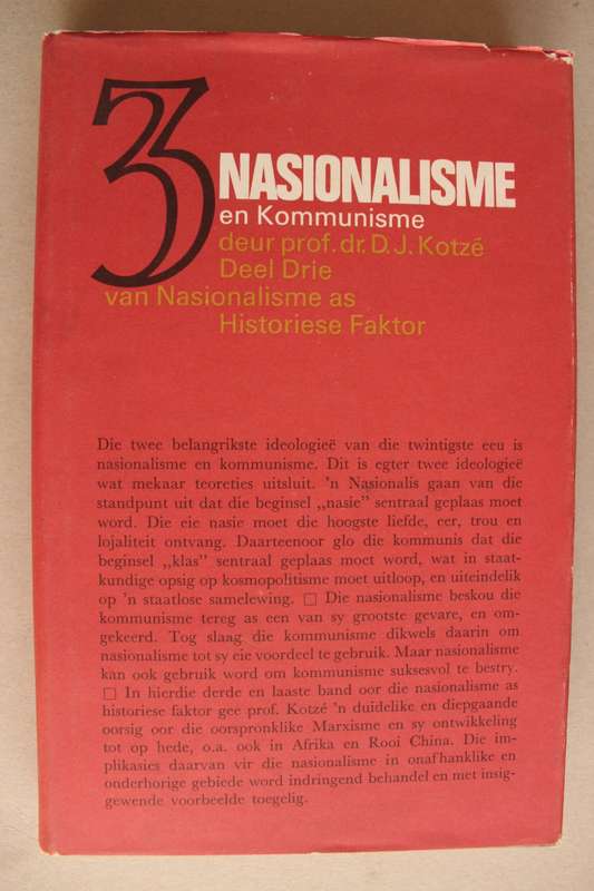 Nasionalisme en Kommunisme, Deel 3 - Dr.D.J.Kotze