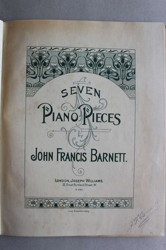 Piano Album - even Piano Pieces by John Francis Barnett.