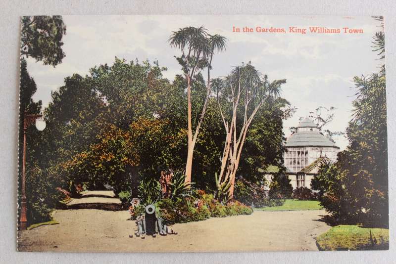 KING WILLIAMS TOWN In the gardens - post card postcard
