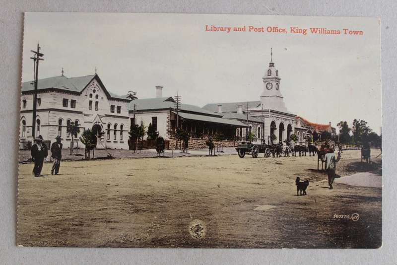 KING WILLIAMS TOWN - Library and Post Office - post card postcard