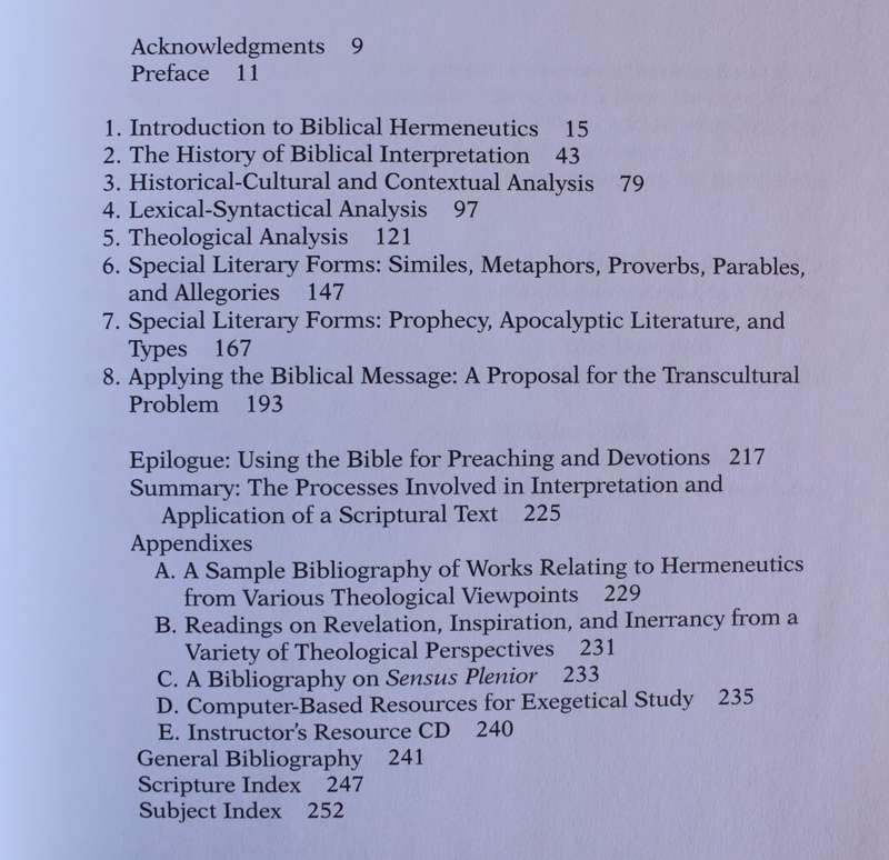 Hermeneutics: Principles and Processes of Biblical Interpretation