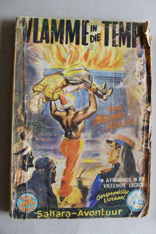 Pronkboek - Sahara-Avontuur Reeks - Vlamme in die tempel  -  No. 19 - Meiring Fouche