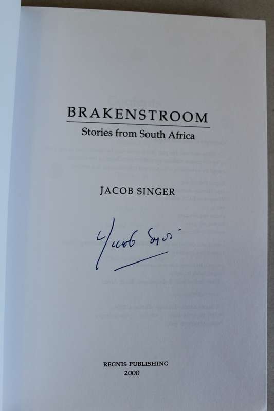 SIGNED: Brakenstroom: Stories from South Africa  | Jacob Singer