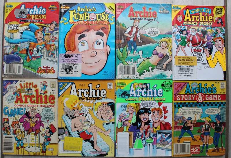 Archie Digest Comics  x 8