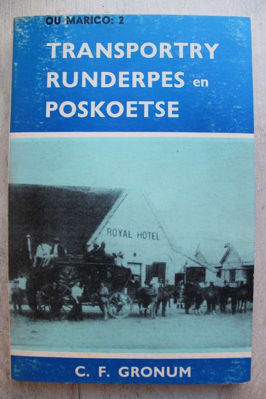 TRANSPORTRY, RUNDERPES EN POSKOETSE - C F GRONUM