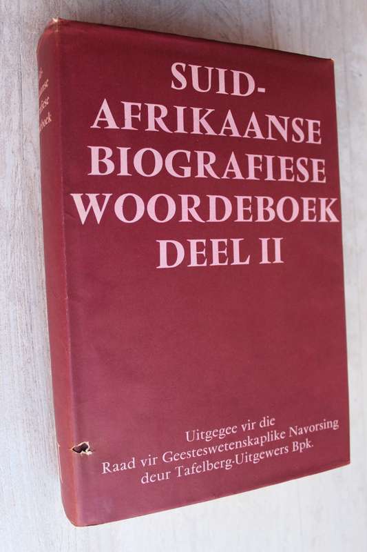 SUID-AFRIKAANSE BIOGRAFIESE WOORDEBOEK volume 2