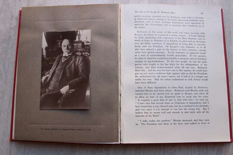 MEMORIES MINES AND MILLIONS - BEING THE LIFE OF SIR JOSEPH B. ROBINSON