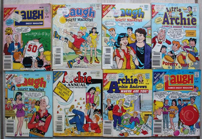 Archie Digest Comics x 8