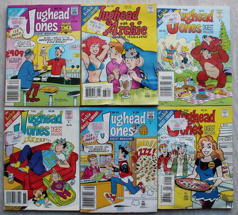 Archie Digest Comics x 6 / Jughead Jones