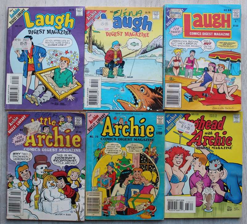 Archie Digest Comics x 6