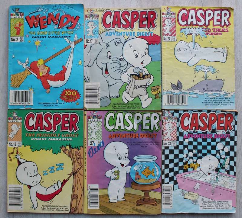 Casper Comics / Harvey Classics x 6