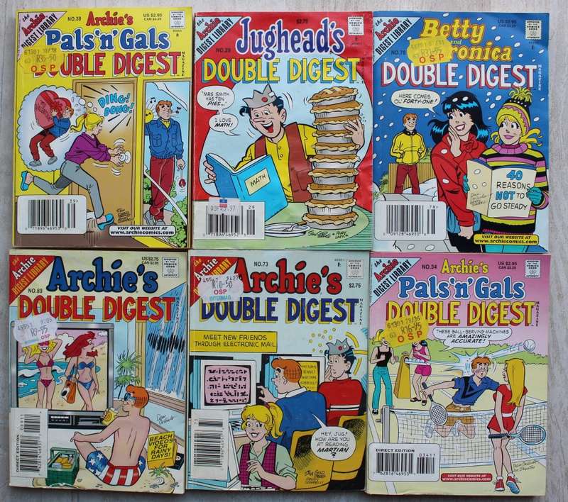 Archie Double Digest Comics  x 6