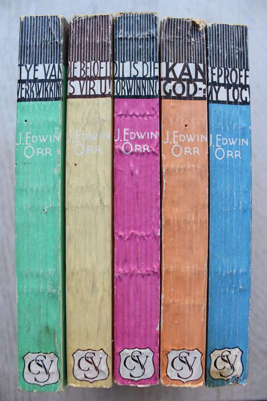 5 x Sending boeke in baie mooi toestand - J. Edwin Orr