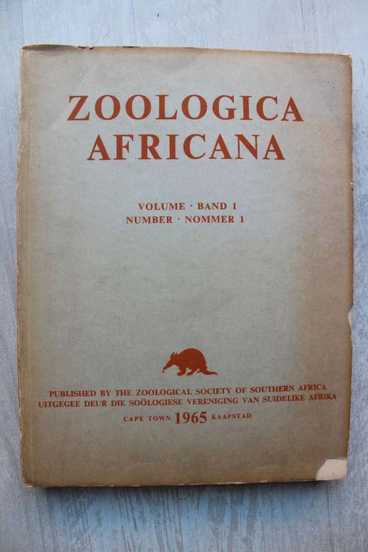 Zoological Africana volume 1 number 1  / 1965