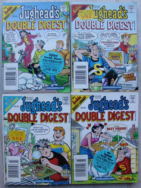 Archie Digest Comics x 4 / Jughead Jones Double Digest