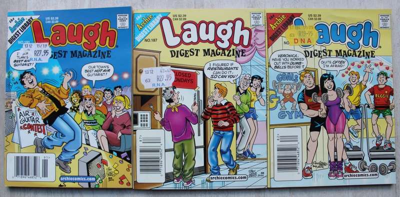Archie Digest Magazine Comics x 3 Laugh Digests
