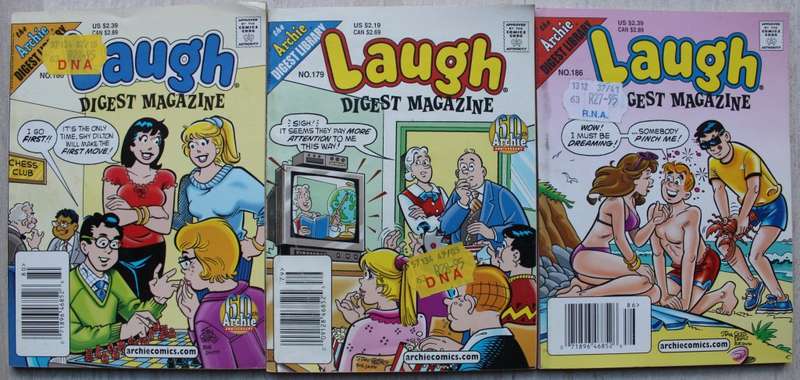Archie Digest Magazine Comics x 3 Laugh Digests