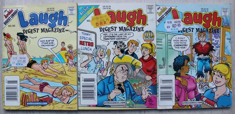 Archie Digest Magazine Comics x 3 Laugh Digests