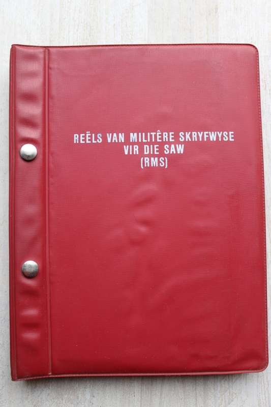 Reels vir Militere Skryfwyse vir die SAW (RMS)