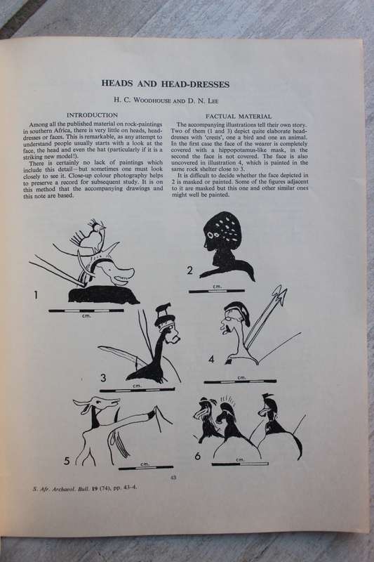 THE SOUTH AFRICAN ARCHAEOLOGICAL BULLETIN number 75  volume xix - June 1964