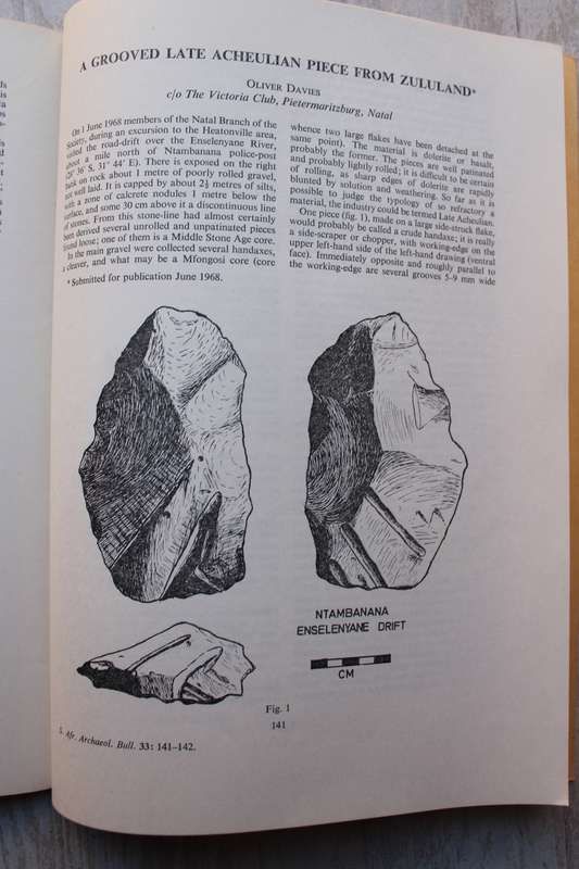 THE SOUTH AFRICAN ARCHAEOLOGICAL BULLETIN number 92  volume xxiii part 5 - March 1969