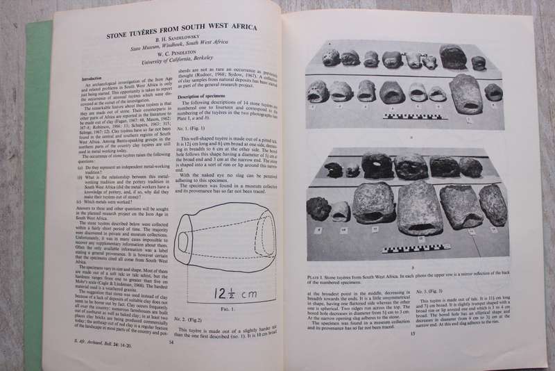 THE SOUTH AFRICAN ARCHAEOLOGICAL BULLETIN number 93  volume xxiv part 1 - April 1969