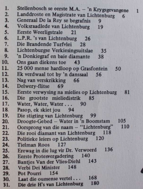 Weerlig in die Weste - Geskiedenis van Lichtenburg  - De Beer