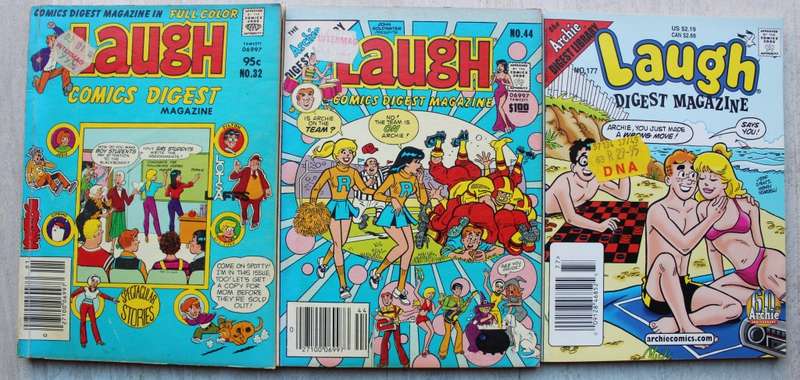 Archie Digest Magazine Comics x 3 Laugh Digests
