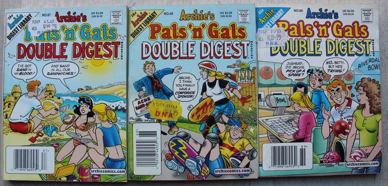 Archie Double Digest Comics x 3 Pals n Gals