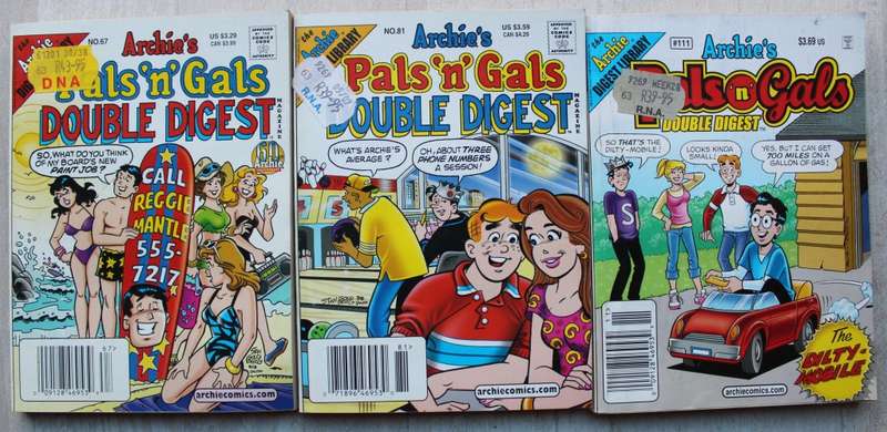 Archie Double Digest Comics x 3 Pals n Gals