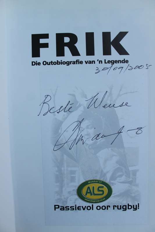 GETEKEN: Frik, die outobiografie van `n legende - Frik Du Preez