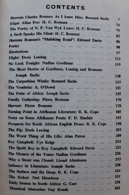 SIGNED: Herman Charles Bosman As I Knew Him | Bernard Sachs