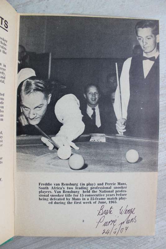 SIGNED: Snooker - Against the nap / Ken Shaw