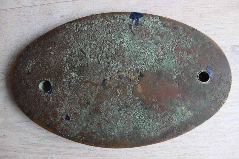 Brass Number Plate Train Locomotive 3497 EW2