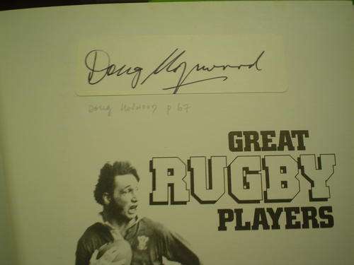 SIGNED: Doug Hopwood -  Great Rugby Players - Norrie